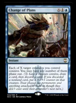 Change of Plans LP Light Play New Capenna MTG [11356] - Image 1