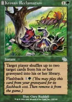 MTG Krosan Reclamation - Foil, Moderate Play, English Judgment - Image 1