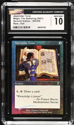 JAYEMDAE TOME 7th Edition Foil Rare CGC 10 MTG [Nostalgium] - Image 1