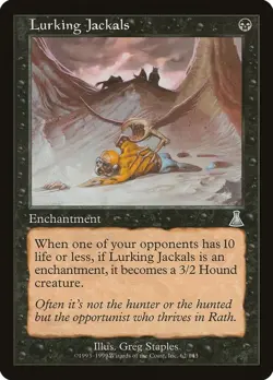 Lurking Jackals Urza's Destiny Uncommon NM Magic: The Gathering 62 Foil - Image 1