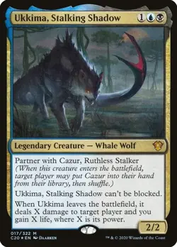 Ukkima, Stalking Shadow Commander 2020 Mythic NM Magic: The Gathering 17 Foil - Image 1