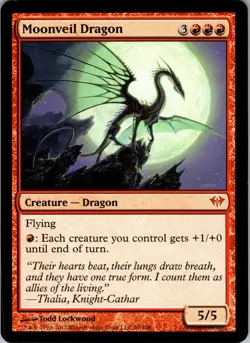 Moonveil Dragon Dark Ascension Mythic NM Magic: The Gathering 99 Normal - Image 1