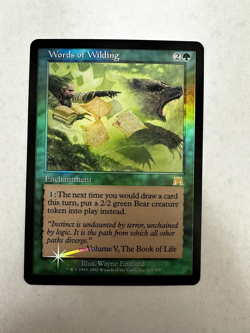 FOIL Words of Wilding *Onslaught* MTG Magic the Gathering - Image 1