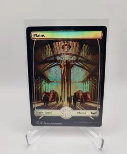 Plains 273 FOIL Streets of New Capenna NM MTG Magic SNC Full Art Basic Land - Image 1