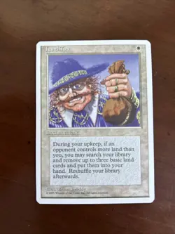 Land Tax MTG Core Set 4th Edition Regular; NM - Image 1