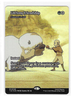Lifelong Friendship #0048 Foil Borderless MTG Avatar the Last Airbender - Image 1