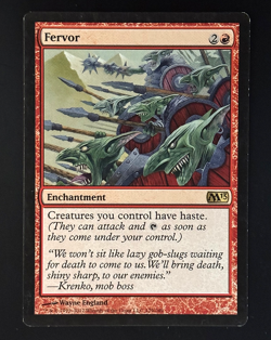MTG - Fervor - LP - Core Set 2013 (M13) #129 - Rare - EN - REG - Image 1