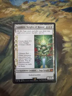 Summon: Knights Of Round Mythic 0036 Final Fantasy Mtg Near Mint Condition Eng - Image 1