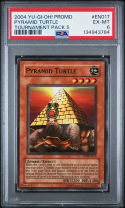 2004 YU-GI-OH! PROMO TP5-TOURNAMENT PACK 5 #EN017 PYRAMID TURTLE PSA 6 - Image 1
