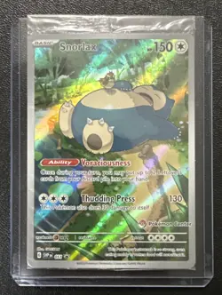 Pokemon Snorlax SVP 051 Pokemon Center Stamped 151 ETB Sealed Promo Card - Image 1
