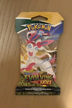 Pokemon TCG Evolving Skies Sleeved Booster Pack New Sealed Sylveon ART - Image 1