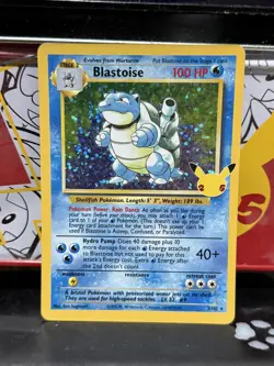 NM! Blastoise (2/102) Celebrations 25th Anniversary Holo Pokemon Card! - Image 3