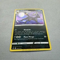 Pokemon Umbreon Cosmos Holo Rare Black Star Promo SWSH129 Sword & Shield Card - Image 2
