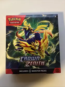 Pokemon Crown Zenith Booster Bundle FACTORY SEALED Brand New 6 Packs Pokemon TCG 820650858963 - Image 1