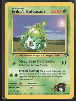 Erika's Bulbasaur Uncommon Gym Challenge 039/132 HP Pokemon Card - Image 1