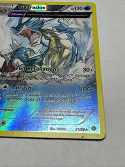 Pokemon Gyarados TCG Reverse Holo Rare Card 21/98 XY Ancient Origins LP - Image 3
