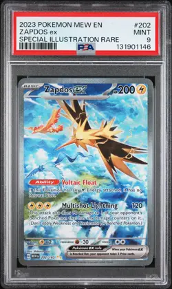 2023 Pokemon Mew En-151 #202 Zapdos Ex Special Illustration Rare PSA 9 - Image 1