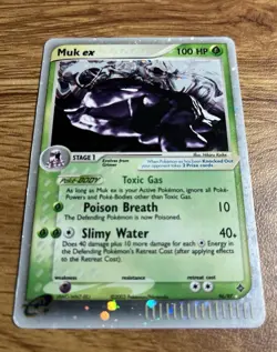 Pokemon TCG Muk ex EX Dragon 96/97 Holo Ultra Rare 100HP Card 2003 Vintage Card - Image 2