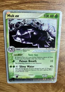Pokemon TCG Muk ex EX Dragon 96/97 Holo Ultra Rare 100HP Card 2003 Vintage Card - Image 3