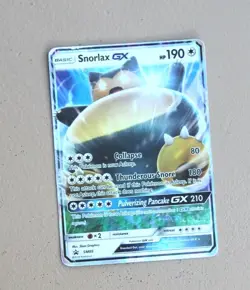 ULTRA RARE Snorlax GX Pokemon SM05 SM Black Star Promo Holo Foil Snorelax - MP - Image 1