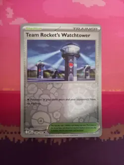 Pokemon Card Team Rocket's Watchtower Destined Rivals Reverse Holo 180/182 NM - Image 1