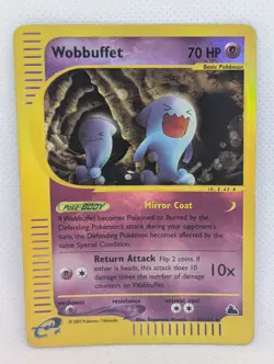 Wobbuffet 45/144 Skyridge Reverse Holo Rare Pokemon TCG Nintendo vintage MP - Image 1