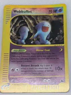 Wobbuffet 45/144 Skyridge Reverse Holo Rare Pokemon TCG Nintendo vintage MP - Image 3