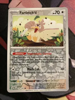 Pokemon TCG Twilight Masquerade Reverse Holo Farfetch’d 132/167 - Image 1
