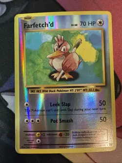 Pokemon TCG XY Evolutions LP Reverse Holo Farfetch’d 68/108 - Image 1