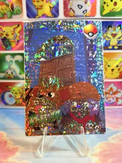 Pokemon Holo Vintage Pocket Monsters Laundrymat Vending Machine Sticker 98 Japan - Image 2