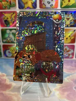 Pokemon Holo Vintage Pocket Monsters Laundrymat Vending Machine Sticker 98 Japan - Image 3