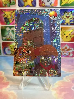 Pokemon Holo Vintage Pocket Monsters Laundrymat Vending Machine Sticker 98 Japan - Image 5