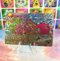 Pokemon Holo Vintage Pocket Monsters Laundrymat Vending Machine Sticker 98 Japan - Image 1