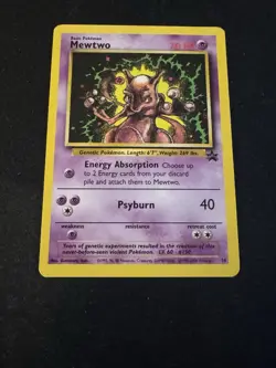Mewtwo 14 Black Star Movie Promo WOTC Wizards Of The Coast Pokemon Card TCG - Image 1