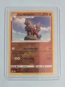 2022 Hisuian Arcanine 84/196 - Reverse Holo Rare - Lost Origin - NM/MINT Pokemon - Image 2