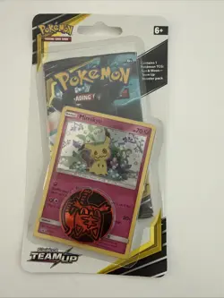 Pokemon TCG Team Up Checklane Blister Booster Pack w/ Mimikyu SM163 - Image 1