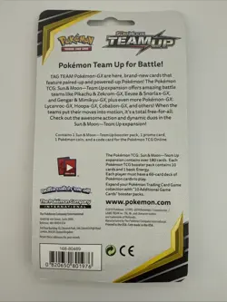 Pokemon TCG Team Up Checklane Blister Booster Pack w/ Mimikyu SM163 - Image 2