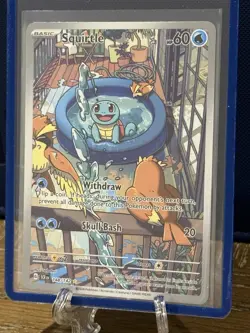 Pokemon TCG Squirtle Stellar Crown Illustration Rare 148/142 Near Mint - Image 1
