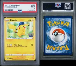 2022 POKEMON GO #028 PIKACHU-HOLO PSA 9 - Image 3