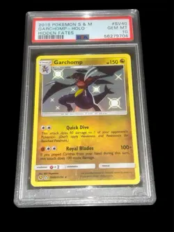 Pokemon Garchomp Sun & Moon Hidden Fates Holo #SV40/SV95 - PSA 10 (2019) - Image 1