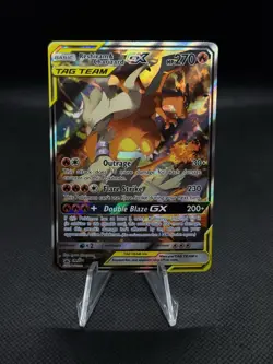 Reshiram & Charizard GX SM201 Sun & Moon Black Star Promo Near Mint Pokemon TCG - Image 1
