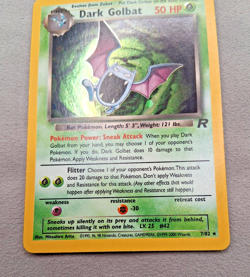 Dark Golbat 7/82 Team Rocket Holo LP Pokemon TCG - Image 1