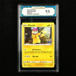 TQG 9.5 MINT+ 2022 Pokemon ENG Pikachu SWSH234 Promo - Image 1