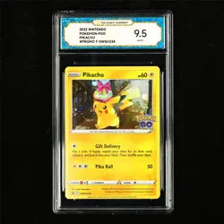 TQG 9.5 MINT+ 2022 Pokemon ENG Pikachu SWSH234 Promo - Image 2