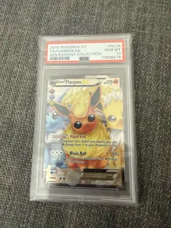 Pokemon Flareon EX Full Art RC28 Generations Radiant Collection Holo PSA 10 - Image 1