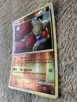 2010 Pokemon TCG HeartGold SoulSilver Undaunted Hitmonchan Reverse Holo 51/90 LP - Image 2