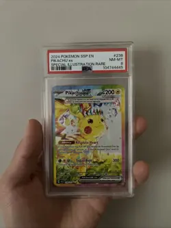 Pokemon TCG Pikachu EX 238/191 PSA 8 Special Illustration Rare - Image 1