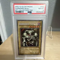 2002 Yu-Gi-Oh! Summoned Skull BPT-002 Collector's Tin PSA 8 - Image 1