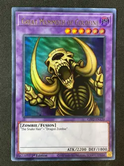 Yu-Gi-Oh TCG #GFP2-EN120 Great Mammoth of Goldfine 1st Edition Ultra Rare NM - Image 1