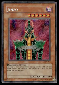 Yu-Gi-Oh TCG 2003 Collectors Tin #BPT-011 Jinzo Secret Rare - Image 1